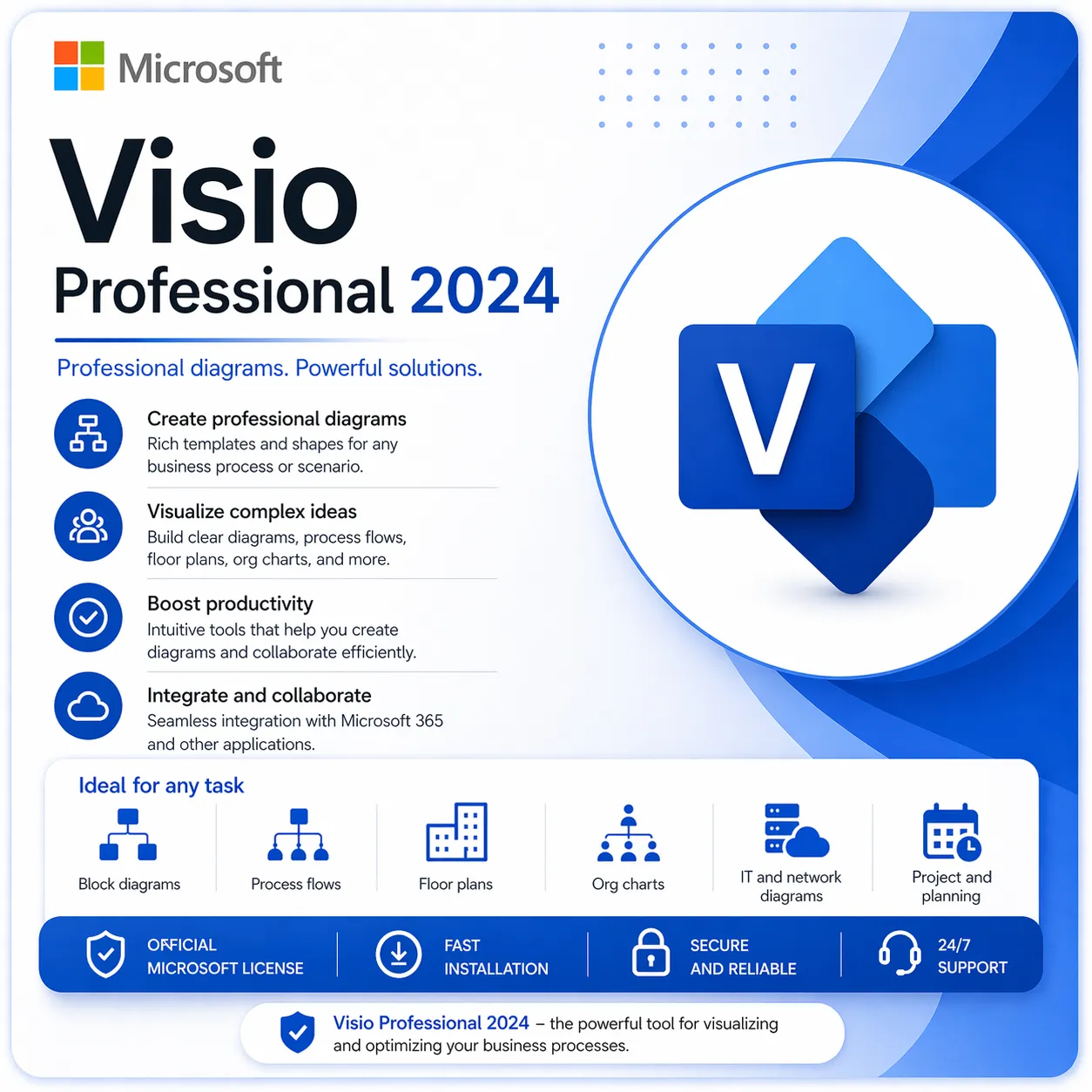 Visio Professional 2024 Key – 1 PC
