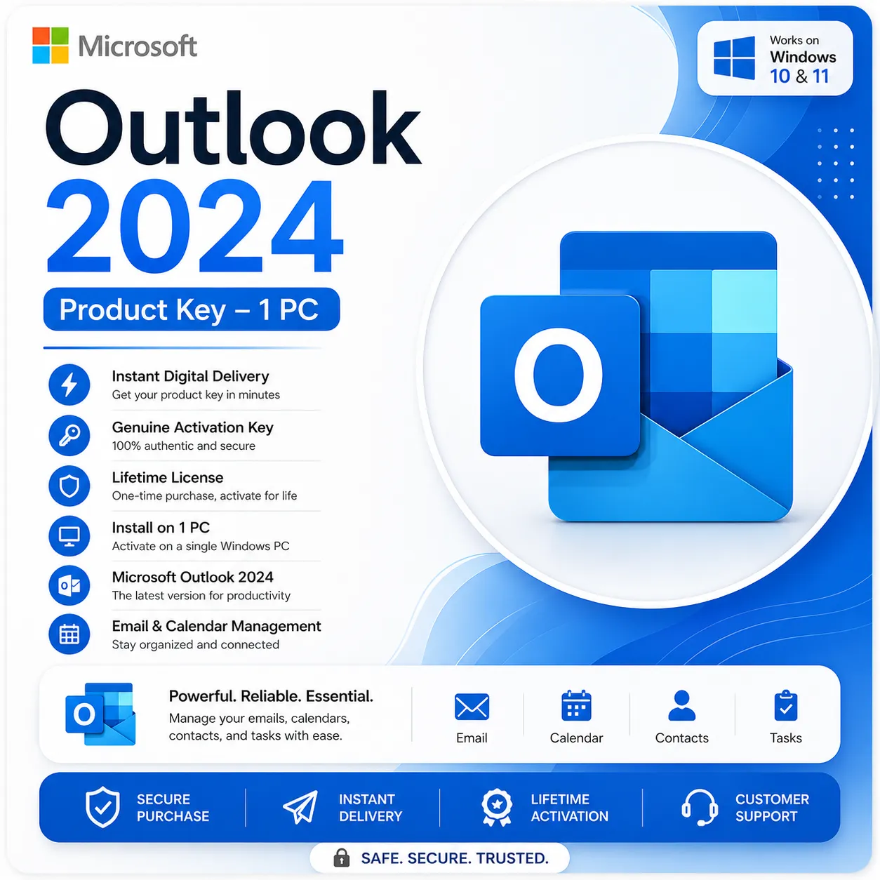 Outlook 2024 Product Key – 1 PC